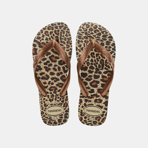 Chanclas De Dedo Havaianas Top Animal Print, Bronce Chanclas De Dedo Havaianas Top Animal Print, Bronce